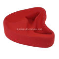 Nuovo cuscino di sedile in tessuto rosso di meditazione yoga design